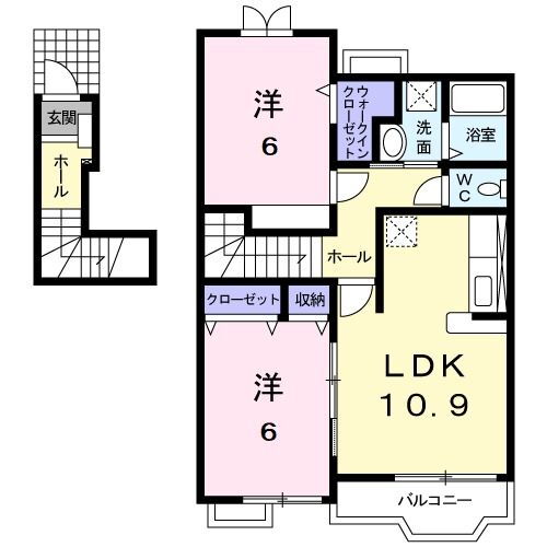 三重県四日市市石塚町 赤堀駅 2LDK アパート 賃貸物件詳細