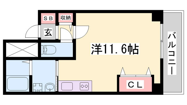ＴＫＤ北条口 7階 ワンルーム 賃貸物件詳細