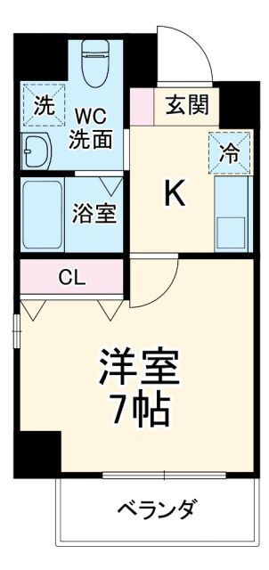 ラ・フォーレ松ヶ枝町Ｉ 4階 1K 賃貸物件詳細