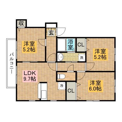 福岡県糸島市美咲が丘１ 美咲が丘駅 3LDK アパート 賃貸物件詳細