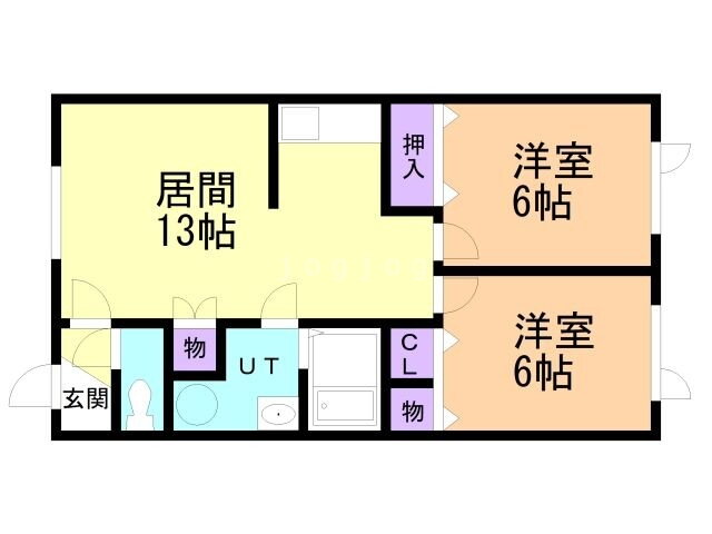 北海道釧路市白金町 釧路駅 2LDK アパート 賃貸物件詳細