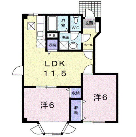 広島県福山市瀬戸町大字地頭分 備後赤坂駅 2LDK アパート 賃貸物件詳細