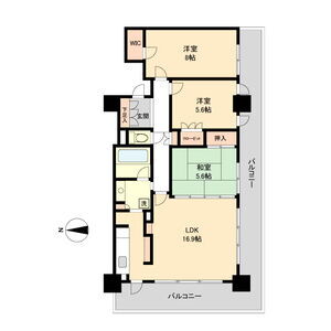 宮城県仙台市若林区五橋３ 仙台駅 3LDK マンション 賃貸物件詳細