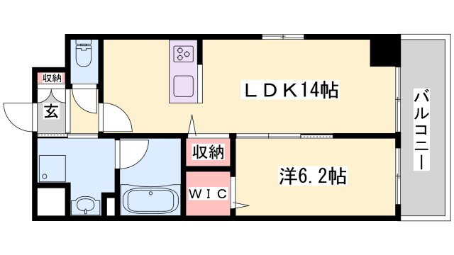 兵庫県姫路市呉服町 姫路駅 1LDK マンション 賃貸物件詳細