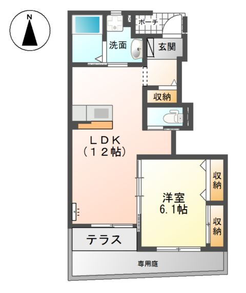 岐阜県岐阜市上川手 田神駅 1LDK アパート 賃貸物件詳細