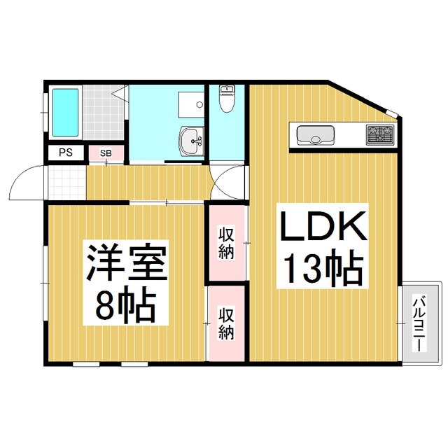 長野県松本市大字岡田松岡 松本駅 1LDK アパート 賃貸物件詳細