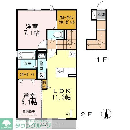 Ｄ－ｒｏｏｍ香椎駅　　弐番館 2階 2LDK 賃貸物件詳細