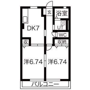 群馬県伊勢崎市茂呂町１ 新伊勢崎駅 2DK アパート 賃貸物件詳細
