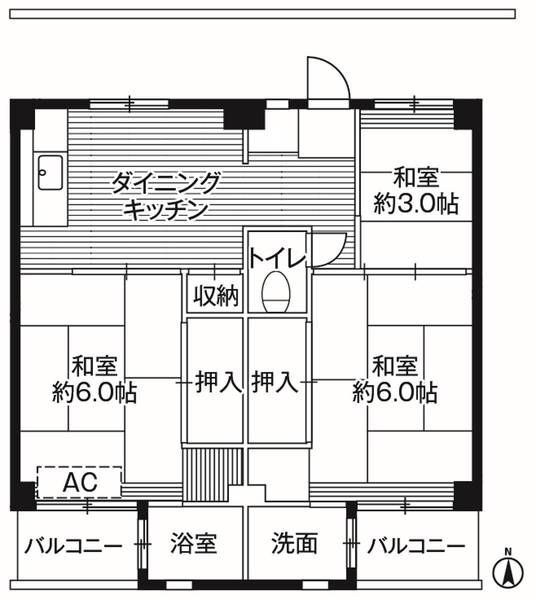 神奈川県横須賀市浦上台４ 浦賀駅 3DK マンション 賃貸物件詳細