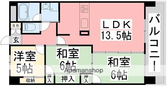 愛媛県松山市上市２ 道後公園駅 3LDK マンション 賃貸物件詳細