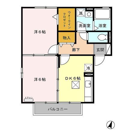 栃木県大田原市中田原 西那須野駅 2DK アパート 賃貸物件詳細