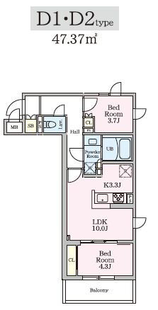 東京都目黒区大岡山１ 大岡山駅 2LDK マンション 賃貸物件詳細