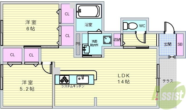大阪府池田市渋谷１ 池田駅 2LDK アパート 賃貸物件詳細