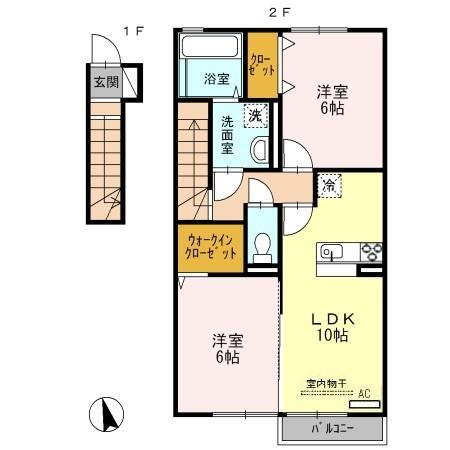 兵庫県洲本市金屋 舞子駅 2LDK アパート 賃貸物件詳細