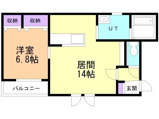北海道帯広市西六条南１４ 1LDK アパート 賃貸物件詳細