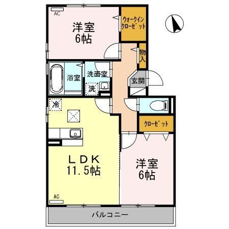 島根県出雲市中野美保北１ 大津町駅 2LDK アパート 賃貸物件詳細