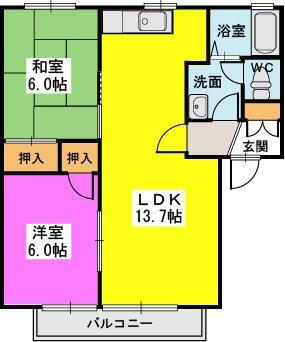 福岡県福岡市中央区赤坂３ 桜坂駅 2LDK アパート 賃貸物件詳細