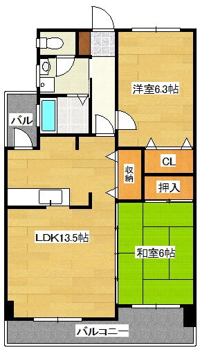 福岡県筑紫野市二日市西４ 二日市駅 2LDK マンション 賃貸物件詳細