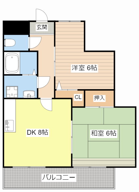 滋賀県栗東市林 手原駅 2DK マンション 賃貸物件詳細