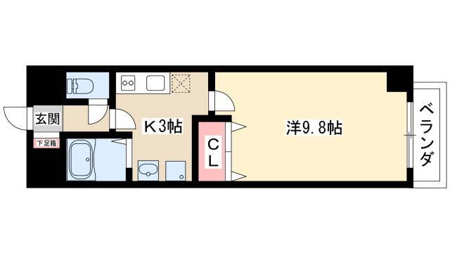 愛知県名古屋市中村区那古野１ 国際センター駅 1K マンション 賃貸物件詳細