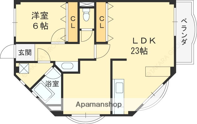 兵庫県西宮市南越木岩町 苦楽園口駅 1LDK マンション 賃貸物件詳細
