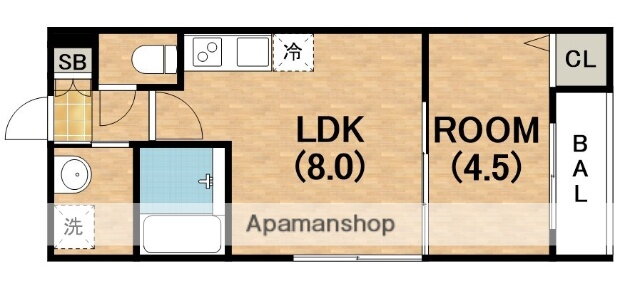 大阪府大阪市生野区鶴橋５ 今里駅 1LDK アパート 賃貸物件詳細