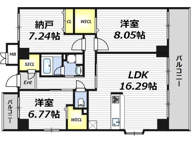 大阪府大阪市北区本庄西２ 中津駅 2SLDK マンション 賃貸物件詳細