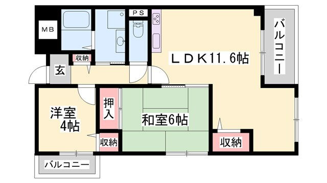 泉マンション 7階 2LDK 賃貸物件詳細