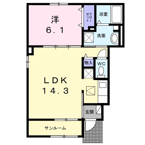 兵庫県神戸市須磨区南落合１ 妙法寺駅 1LDK アパート 賃貸物件詳細