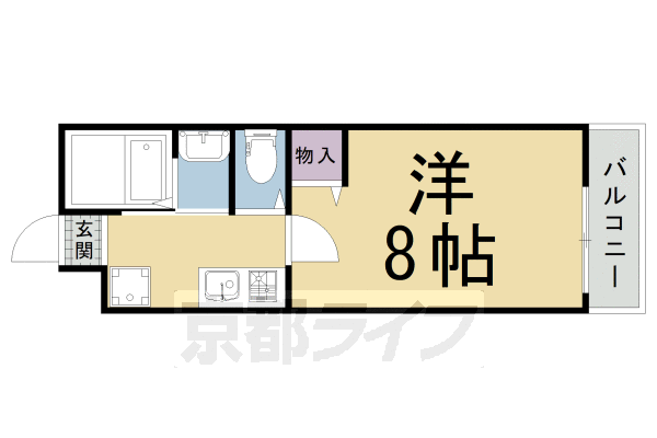 京都府京都市北区鷹峯木ノ畑町 北大路駅 1K アパート 賃貸物件詳細