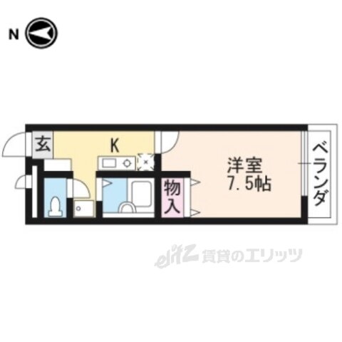 京都府京都市山科区西野離宮町 東野駅 1K アパート 賃貸物件詳細