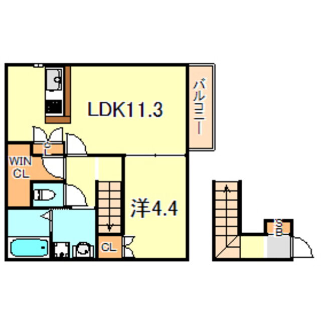 兵庫県明石市大蔵八幡町 大蔵谷駅 1LDK アパート 賃貸物件詳細