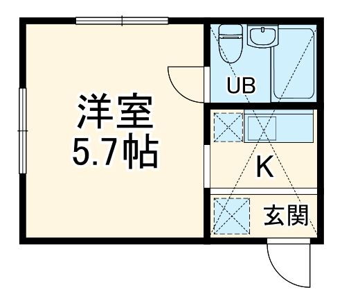 神奈川県横浜市港北区大倉山３ 大倉山駅 1K アパート 賃貸物件詳細