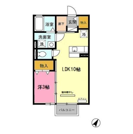 愛知県豊橋市下地町字長池 下地駅 1LDK アパート 賃貸物件詳細