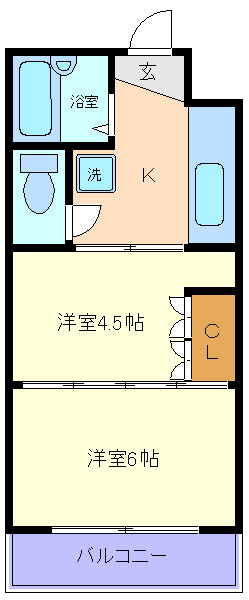 宮城県仙台市青葉区高松１ 東照宮駅 2K マンション 賃貸物件詳細