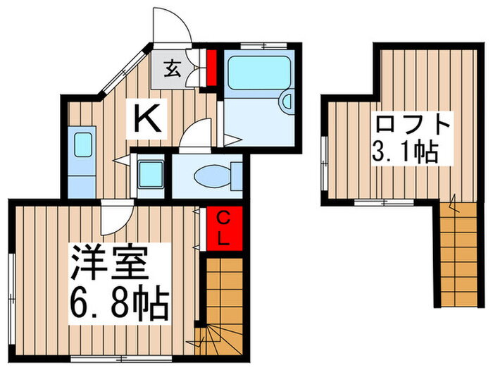 千葉県船橋市宮本１ 船橋駅 1K アパート 賃貸物件詳細