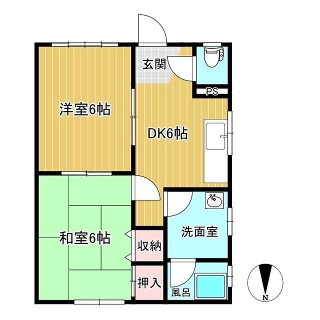 岡山県津山市津山口 津山口駅 2DK アパート 賃貸物件詳細