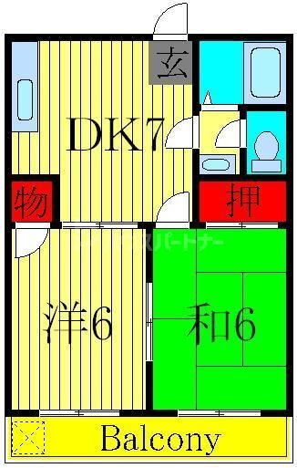 東京都葛飾区西亀有３ 亀有駅 2DK マンション 賃貸物件詳細