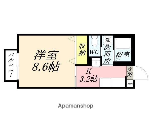 岡山県岡山市北区花尻ききょう町 大安寺駅 1K アパート 賃貸物件詳細