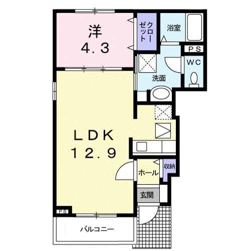 滋賀県栗東市岡 草津駅 1LDK アパート 賃貸物件詳細