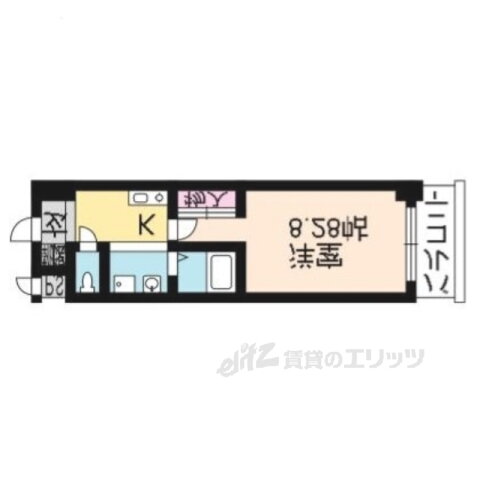 京都府京都市下京区材木町 五条駅 1K マンション 賃貸物件詳細