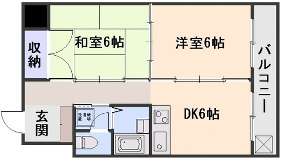 広島県広島市中区住吉町 鷹野橋駅 2DK マンション 賃貸物件詳細
