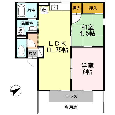 和歌山県和歌山市松江東３ 中松江駅 2LDK アパート 賃貸物件詳細