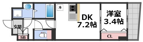大阪府大阪市東成区中道４ 玉造駅 1DK マンション 賃貸物件詳細