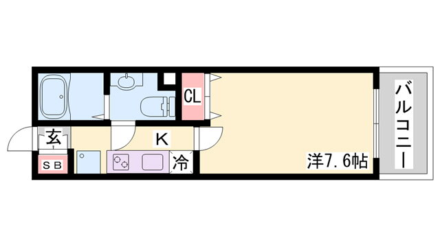 インベスト神戸ＡＩＲＦＲＯＮＴ 6階 1K 賃貸物件詳細