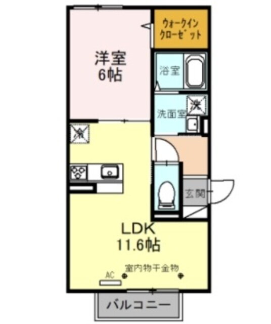 サンライズ 2階 1LDK 賃貸物件詳細