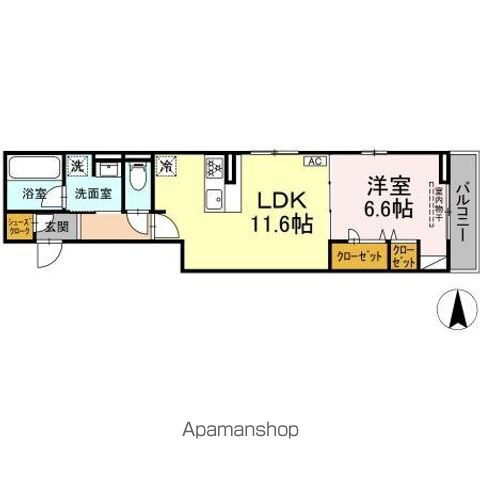 Ａｓａｋａｗａ１ 3階 1LDK 賃貸物件詳細