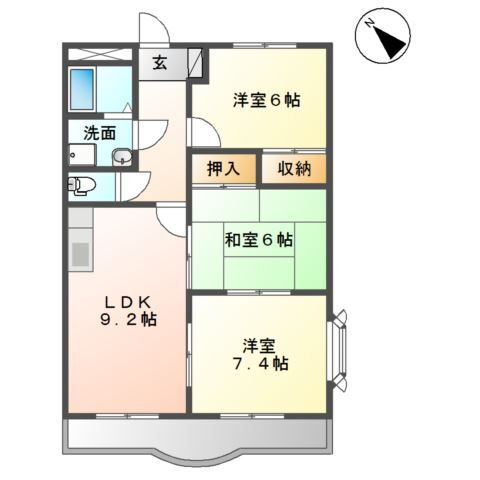 岡山県倉敷市茶屋町 茶屋町駅 3DK アパート 賃貸物件詳細