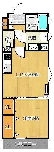 大阪府東大阪市東山町 額田駅 1LDK アパート 賃貸物件詳細