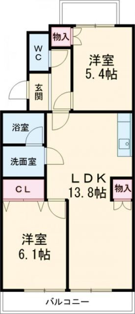 群馬県高崎市八千代町１ 高崎駅 2LDK マンション 賃貸物件詳細